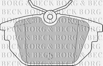 BORG & BECK bbp1867 -  Комплект тормозных колодок, дисковый тормоз